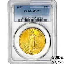 1927 $20 Gold Double Eagle PCGS MS65+