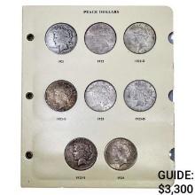 1921-1935 Peace Dollar Album (24 Coins)