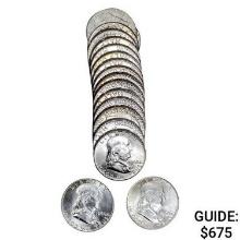 1960 BU Franklin Roll (20 Coins)