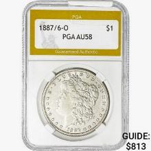 1887/6-O Morgan Silver Dollar PGA AU58