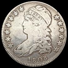 1808 Capped Bust Half Dollar LIGHTLY CIRCULATED