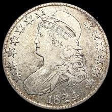 1824 Capped Bust Half Dollar LIGHTLY CIRCULATED