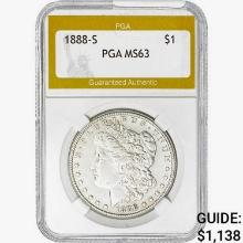 1888-S Morgan Silver Dollar PGA MS63