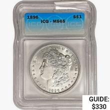 1896 Morgan Silver Dollar ICG MS65