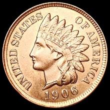 1906 RED Indian Head Cent CHOICE BU