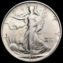 1917-S Walking Liberty Half Dollar CLOSELY UNCIRCU