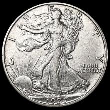 1927-S Walking Liberty Half Dollar CLOSELY UNCIRCU