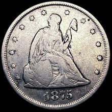 1875-CC Twenty Cent Piece LIGHTLY CIRCULATED