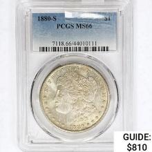 1880-S Morgan Silver Dollar PCGS MS66