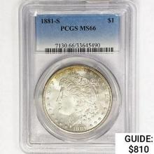 1881-S Morgan Silver Dollar PCGS MS66