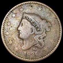 1834 Lg Stars Coronet Head Large Cent NICELY CIRCU