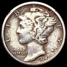 1924-S Mercury Dime LIGHTLY CIRCULATED