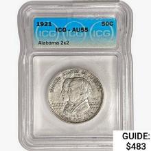 1921 Alabama Half Dollar ICG AU55