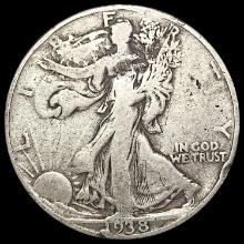 1938-D Walking Liberty Half Dollar NICELY CIRCULAT