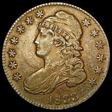 1833 Capped Bust Half Dollar CLOSELY UNCIRCULATED