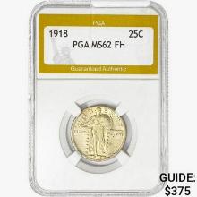 1918 Standing Liberty Quarter PGA MS62 FH