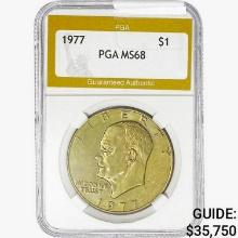 1977 Eisenhower Silver Dollar PGA MS68