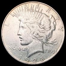 1928-S Silver Peace Dollar CLOSELY UNCIRCULATED