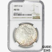 1897-O Morgan Silver Dollar NGC AU53