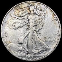 1933-S Walking Liberty Half Dollar CLOSELY UNCIRCU