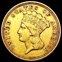 1856 $3 Gold Piece LIGHTLY CIRCULATED