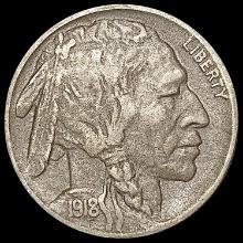 1918-D Buffalo Nickel CLOSELY UNCIRCULATED