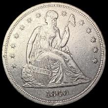 1840 Seated Liberty Dollar CLOSELY UNCIRCULATED