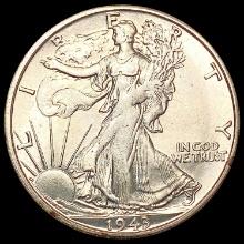 1943-S Walking Liberty Half Dollar CLOSELY UNCIRCULATED