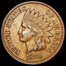 1880 Indian Head Cent NEARLY UNCIRCULATED