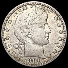 1900-O Barber Quarter NEARLY UNCIRCULATED