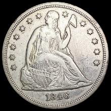 1846 Seated Liberty Dollar NEARLY UNCIRCULATED