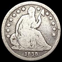 1838 Seated Liberty Dime NICELY CIRCULATED