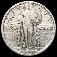 1917 Ty 2 Standing Liberty Quarter LIGHTLY CIRCULATED