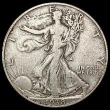 1938-D Walking Liberty Half Dollar LIGHTLY CIRCULATED