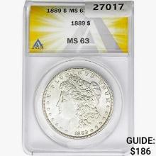 1889 Morgan Silver Dollar ANACS MS63