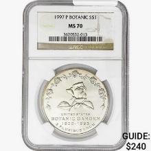 1997-P $1 Silver Botanical NGC MS70