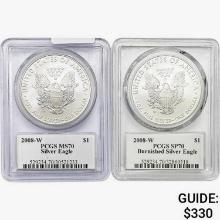 [2] 2008-W Silver Eagle PCGS MS/SP70