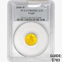 2008-W $5 1/10oz AGE  PCGS PR69 DCAM