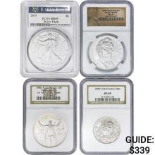 [4] 1996-2019 Varied Silver Coinage PCGS/NGC MS/PR