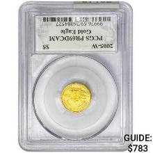 2005-W US 1/10oz. Gold $5 Eagle PCGS PR69 DCAM