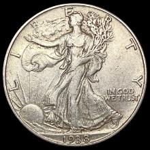 1938-D Walking Liberty Half Dollar CLOSELY UNCIRCULATED