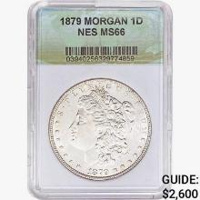 1879 Morgan Silver Dollar NES MS66
