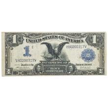 FR. 233 1899 $1 ONE DOLLAR BLACK EAGLE SILVER CERTIFICATE CURRENCY NOTE VERY FINE+