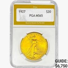 1927 $20 Gold Double Eagle PGA MS65