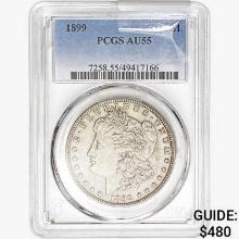 1899 Morgan Silver Dollar PCGS AU55