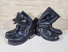 Men's Pre-Owned Harley Davidson & Element Leather Boots