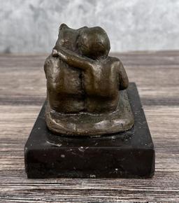 Edwin Willard Deming Bear and Boy Bronze