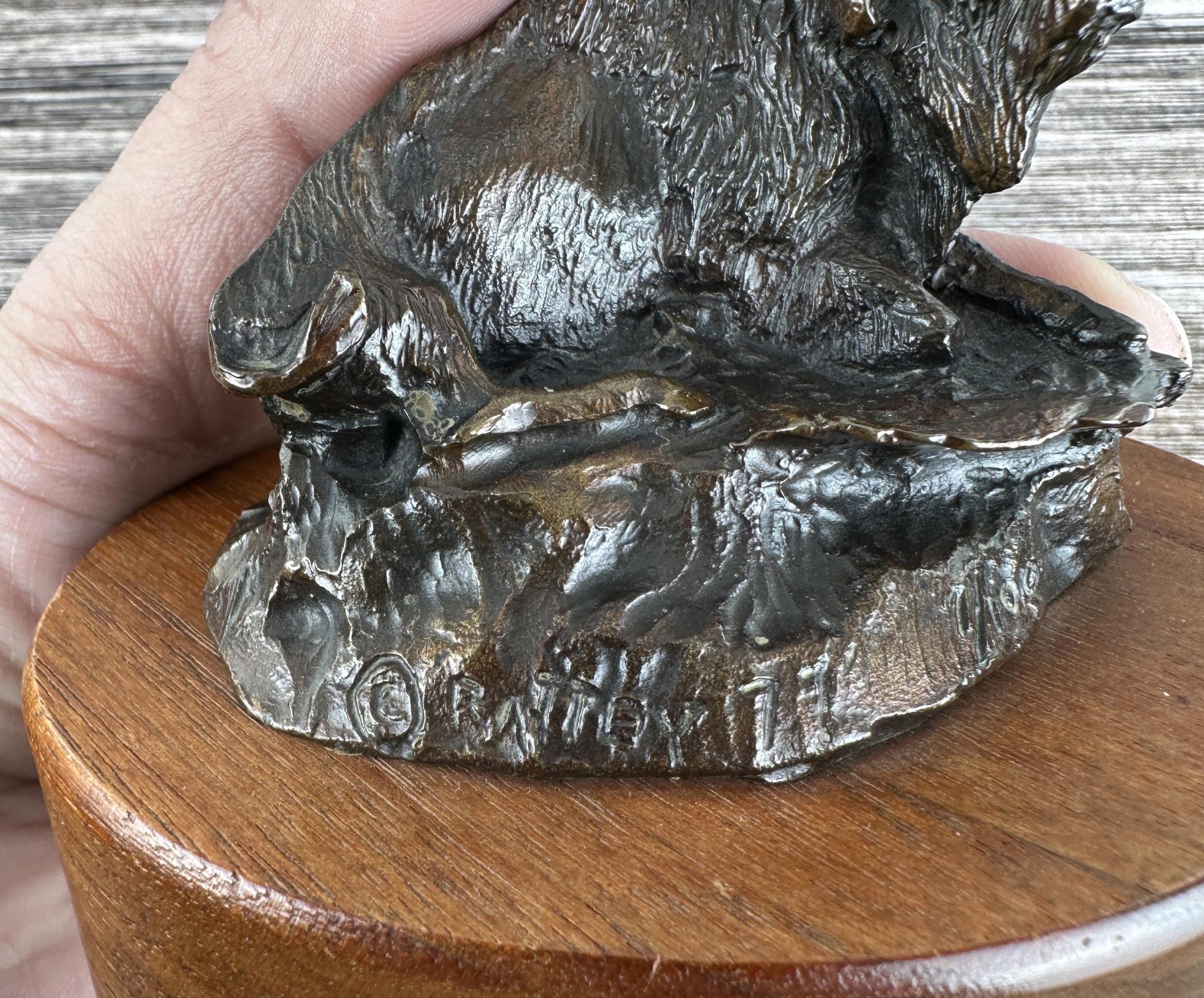 Harvey Rattey Buffalo Bronze Montana