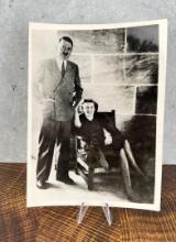 Hitler & Eva Braun At Bechtesgaden Photo