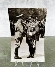 Adolf Hitler & Hermann Goering At Parade Photo